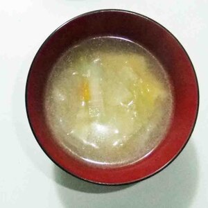 小松菜玉ねぎのお味噌汁✧˖°